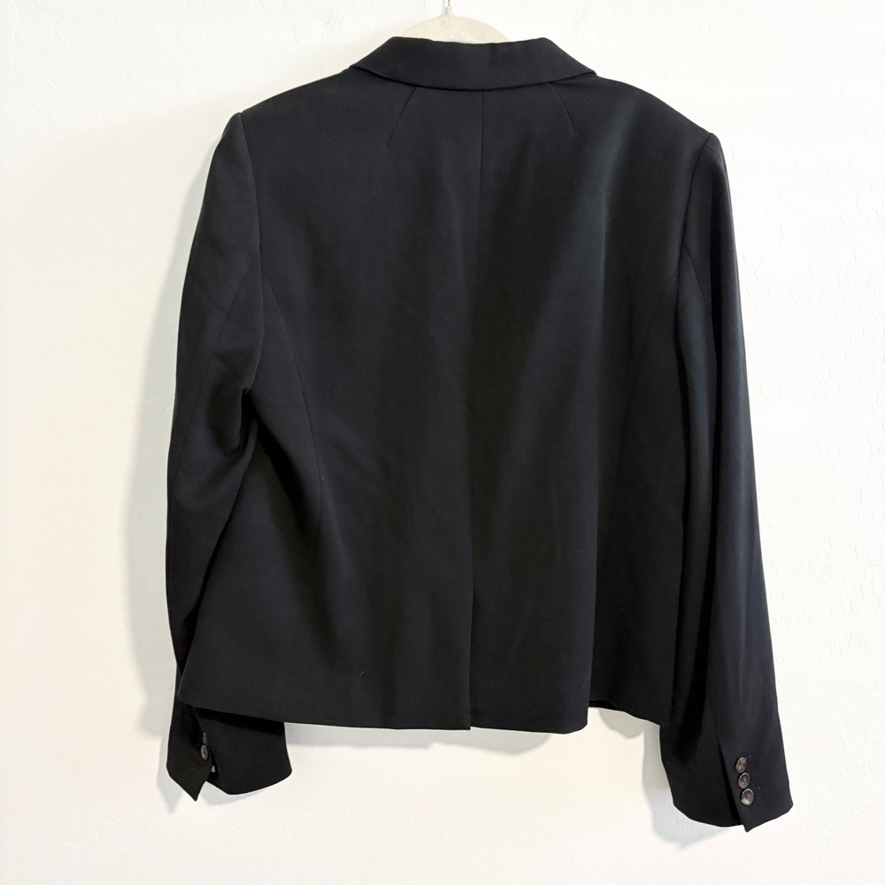 J.Crew Schoolboy Blazer Black Two Button Stretch‎ Jacket Size L
